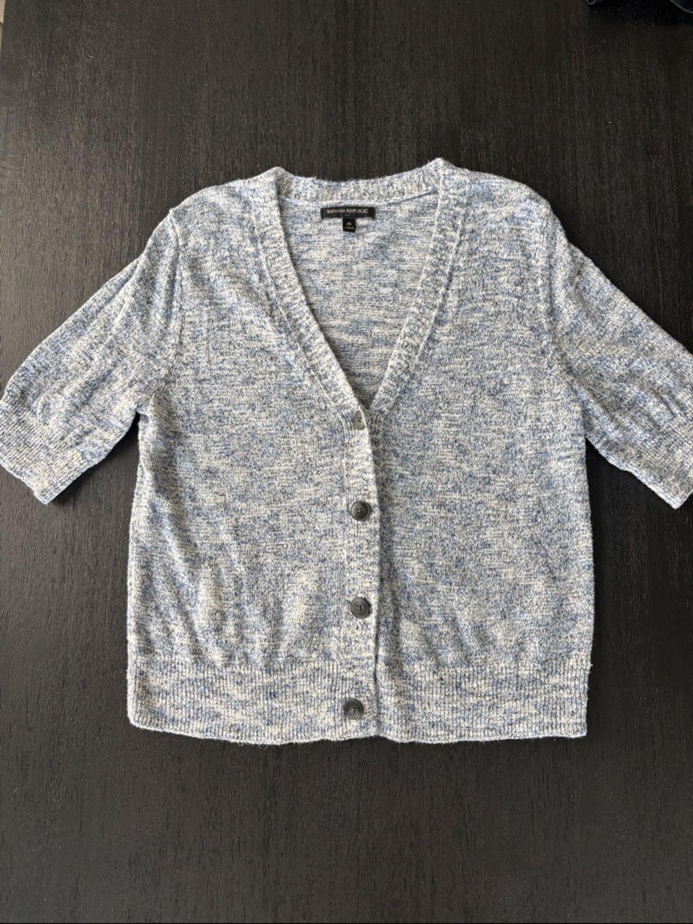 Banana Republic Heathered Blue Cardigan